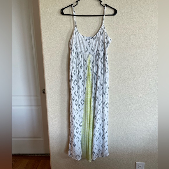 O'Neill Dresses & Skirts - O'Neill Lagoon Grey and Yellow Print Maxi‎ Dress Size 5
